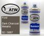 Preview: Ford, Dark Charcoal Metallic, 92 / 5887: 400ml Sprühdose + 400ml Klarlack - Set, von ATW Autoteile West.